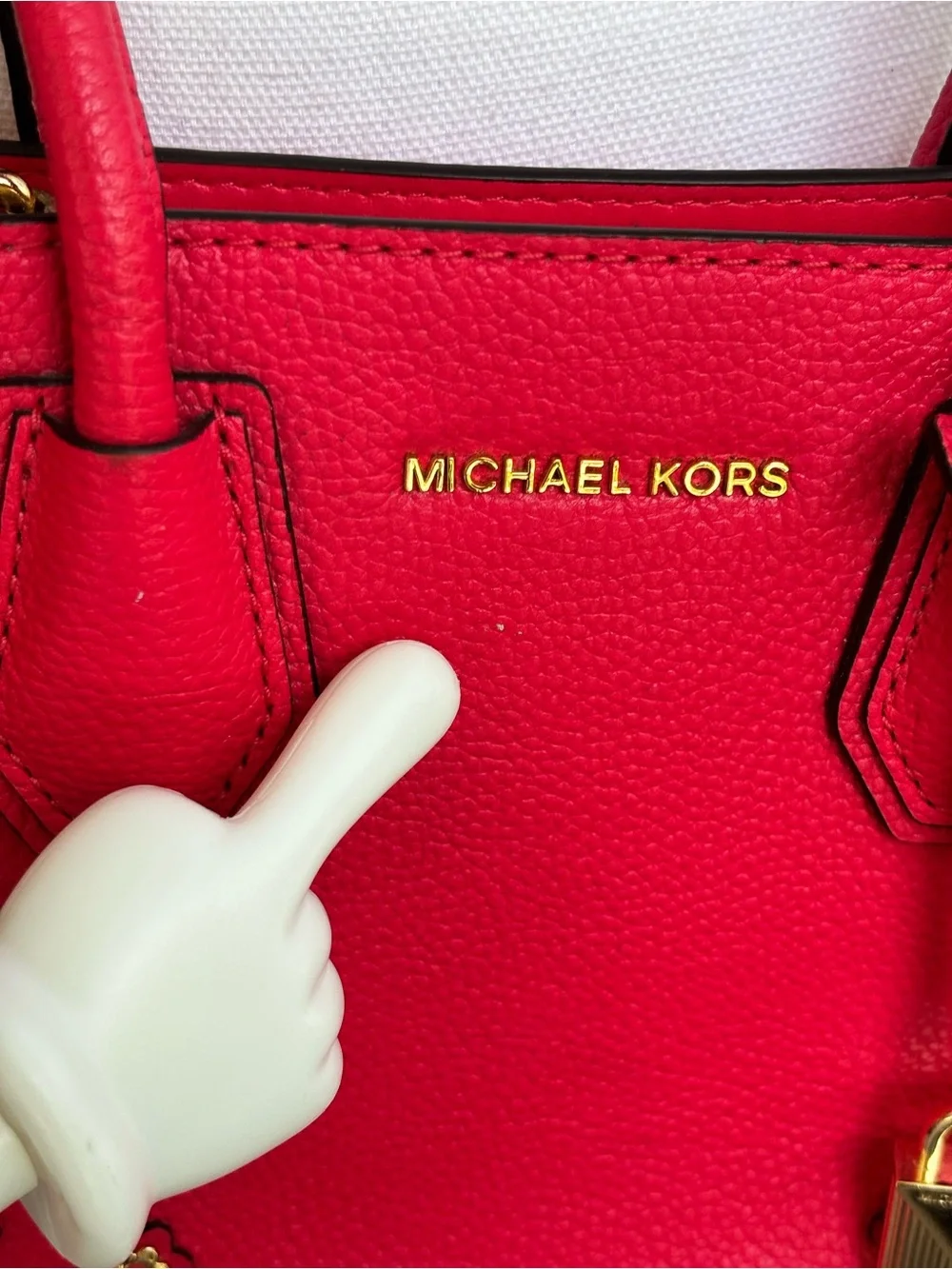 MICHAEL KORS Mercer Medium Floral Embellished Leather Crossbody Deep Pink
